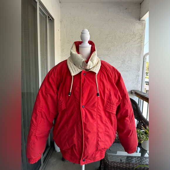 Vintage Excalibur Men’s Puff Jacket Red Size Large - Picture 10 of 16